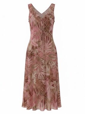 Vintage 90s Chiffon Midi Dress Ruffle Y2K Fairy Feminine Romantic Coquette